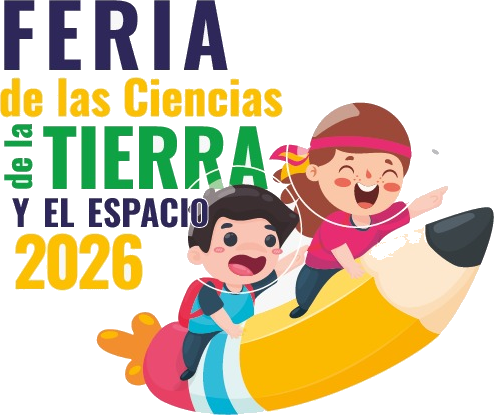 Feria de las Ciencias de la Tierra y el Espacio 2026: dos niños viajando en un lápiz cohete